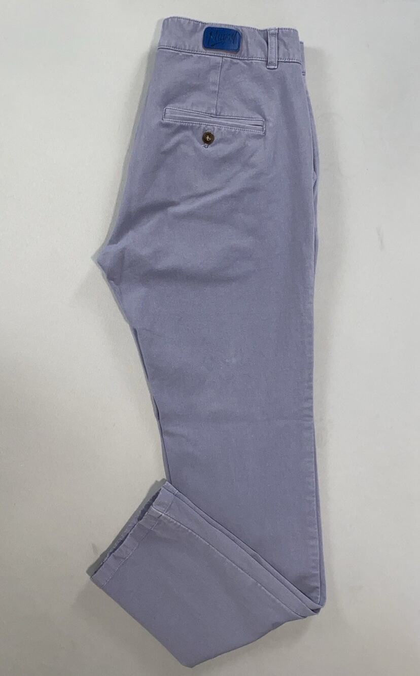 Mugsy Marinas Slim Fit Soft Stretch Chino Pants. Washed Purple, Men's 32X32 GUC.